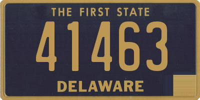 DE license plate 41463