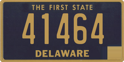 DE license plate 41464