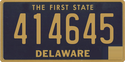 DE license plate 414645