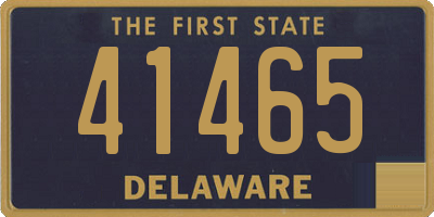 DE license plate 41465