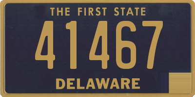 DE license plate 41467