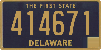 DE license plate 414671