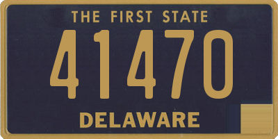 DE license plate 41470