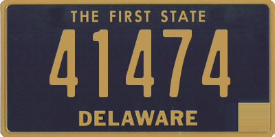 DE license plate 41474