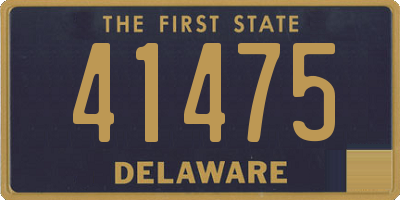 DE license plate 41475