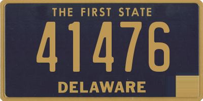 DE license plate 41476