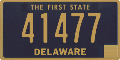 DE license plate 41477