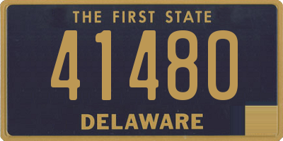 DE license plate 41480