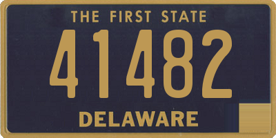 DE license plate 41482