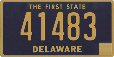 DE license plate 41483