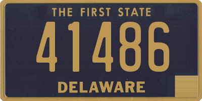 DE license plate 41486