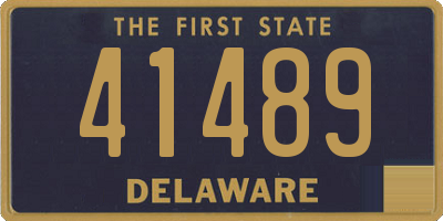 DE license plate 41489