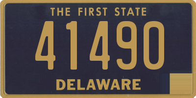 DE license plate 41490