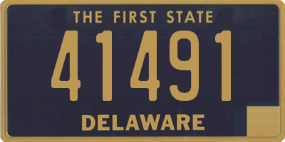 DE license plate 41491