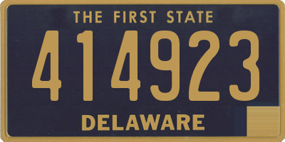 DE license plate 414923