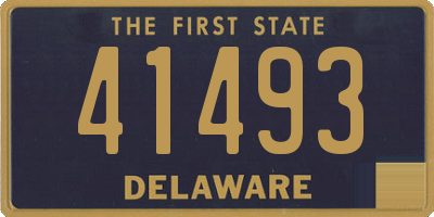 DE license plate 41493