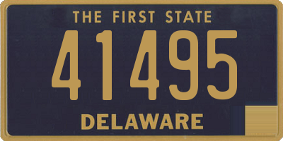 DE license plate 41495