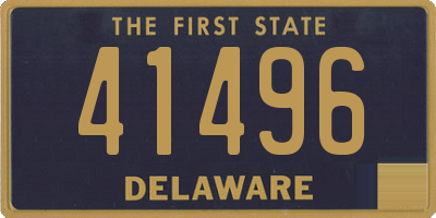 DE license plate 41496