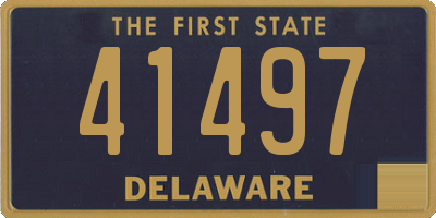 DE license plate 41497