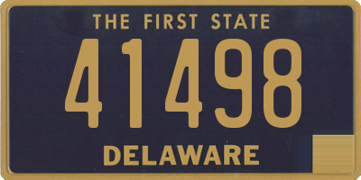 DE license plate 41498