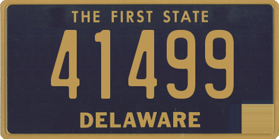 DE license plate 41499