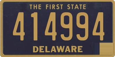 DE license plate 414994