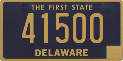 DE license plate 41500