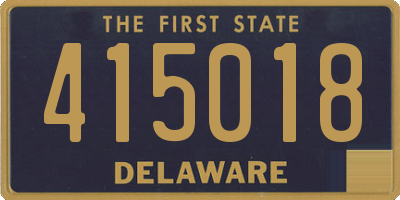 DE license plate 415018