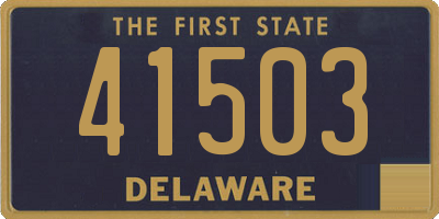 DE license plate 41503