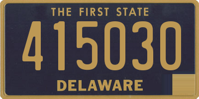 DE license plate 415030