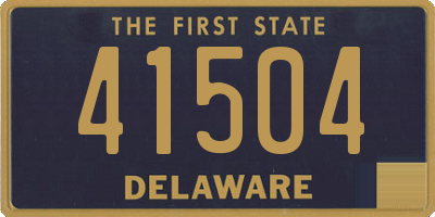 DE license plate 41504