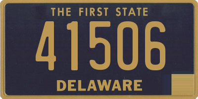 DE license plate 41506