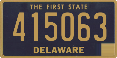DE license plate 415063