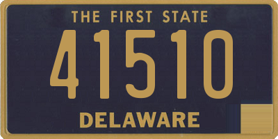 DE license plate 41510