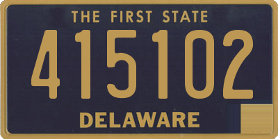 DE license plate 415102