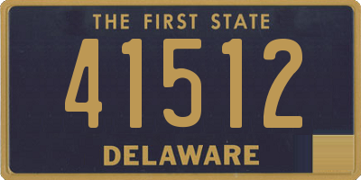 DE license plate 41512