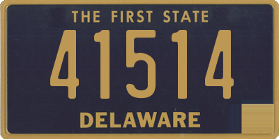 DE license plate 41514