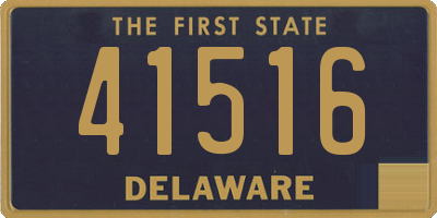 DE license plate 41516