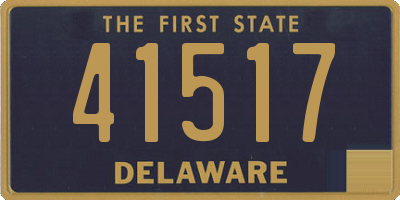 DE license plate 41517