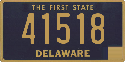 DE license plate 41518