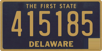 DE license plate 415185