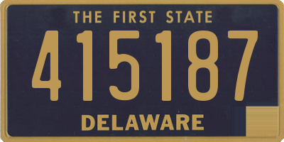 DE license plate 415187