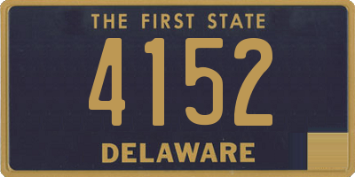 DE license plate 4152