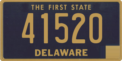 DE license plate 41520