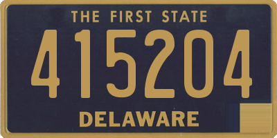 DE license plate 415204