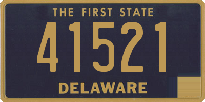 DE license plate 41521