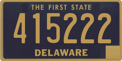 DE license plate 415222