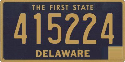 DE license plate 415224