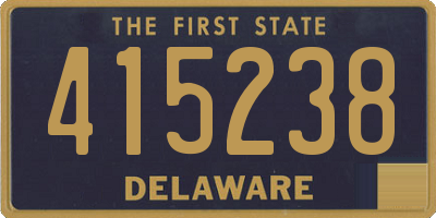 DE license plate 415238