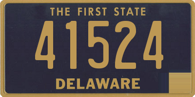 DE license plate 41524